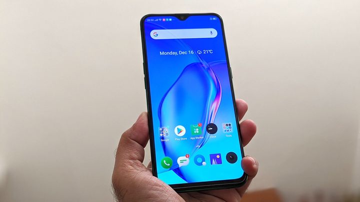 The Realme X2 has a vibrant display with a barely-there notch.