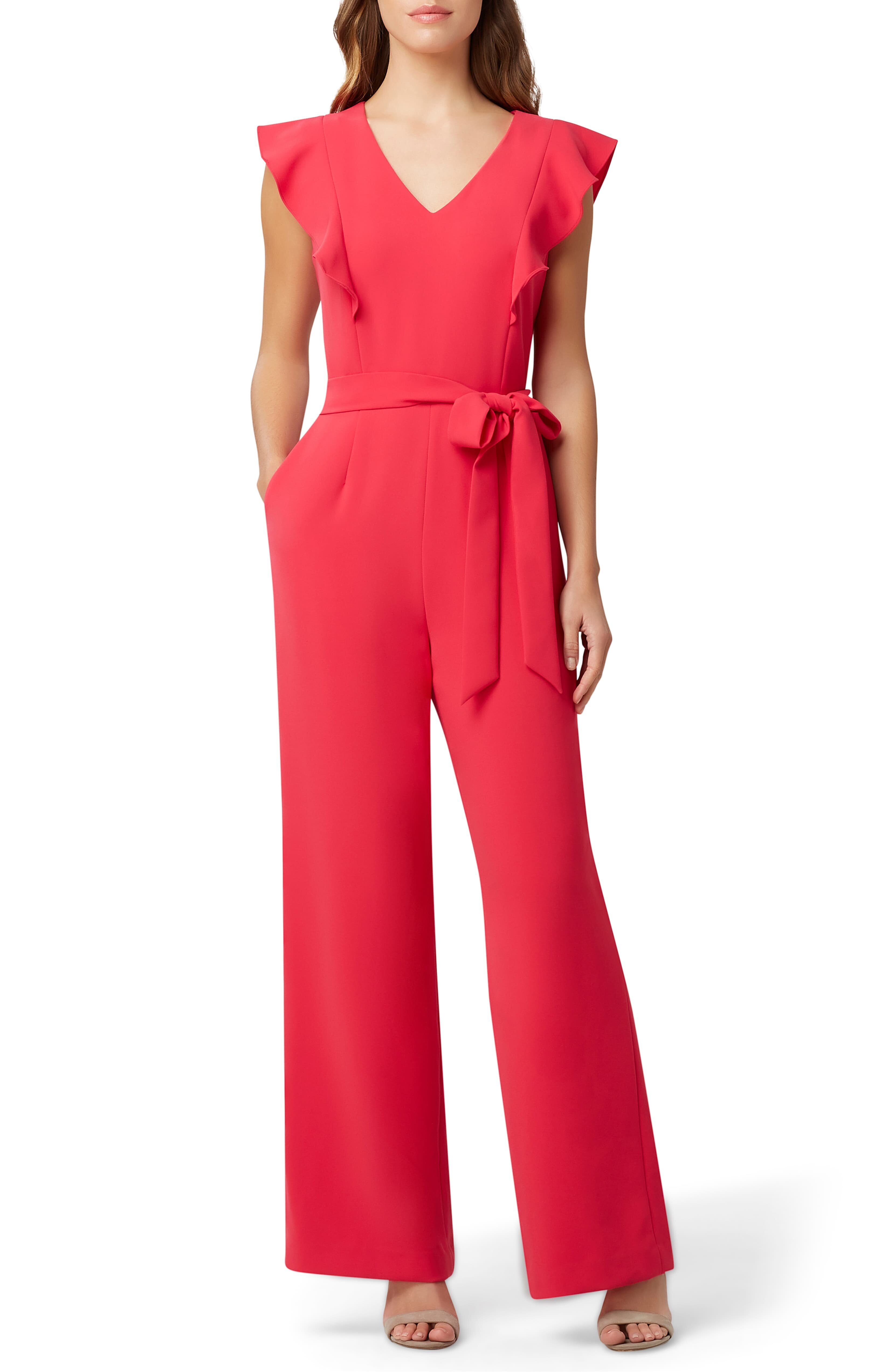 petite chiffon jumpsuit