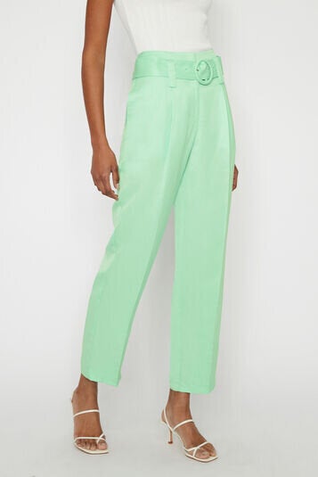 Pleat Belted Wide Peg Trousers, Warehouse, £18.33