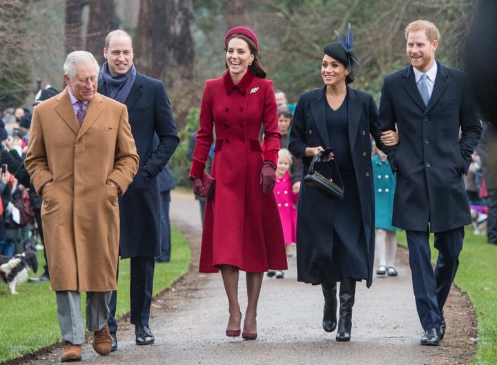 The Royals at Sandringham in 2018. 