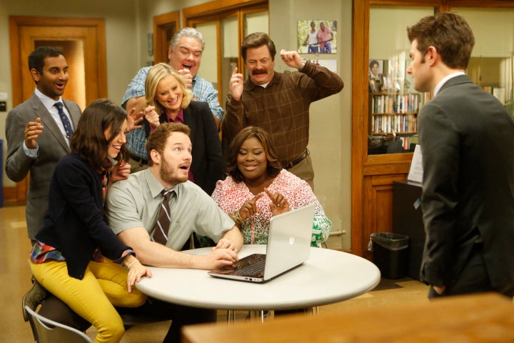 The cast of "Parks and Recreation"