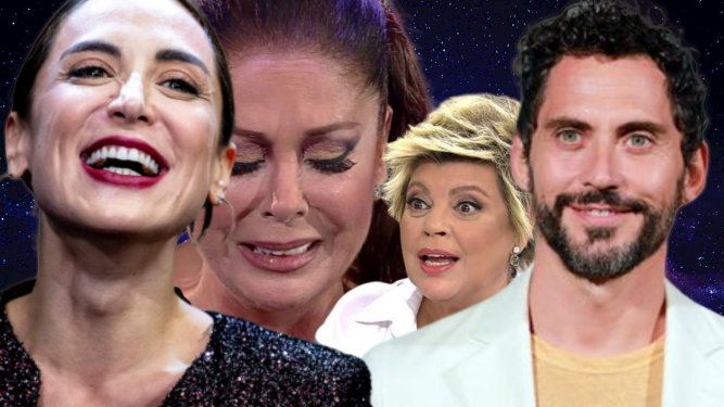 Tamara Falcó, Isabel Pantoja, Terelu Campos y Paco León.