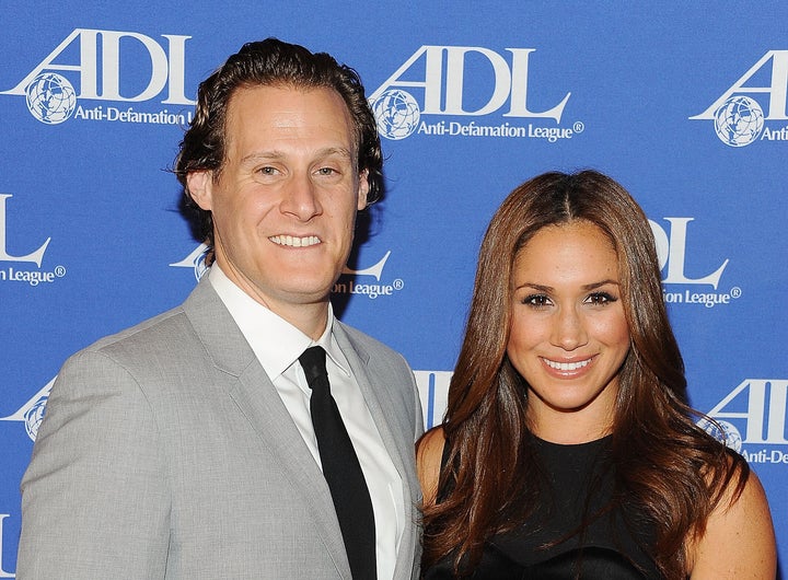 Markle with her ex-husband, Trevor Engelson.