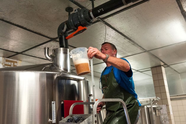 Yeast is added to grape juice harvested in the Champagne region of France.