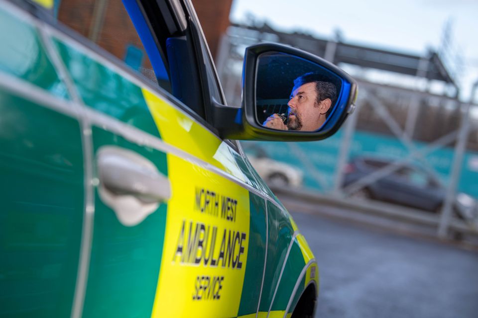 North West Ambulance Service senior paramedic Mike Quirk at Toxteth Ambulance Station in Liverpool