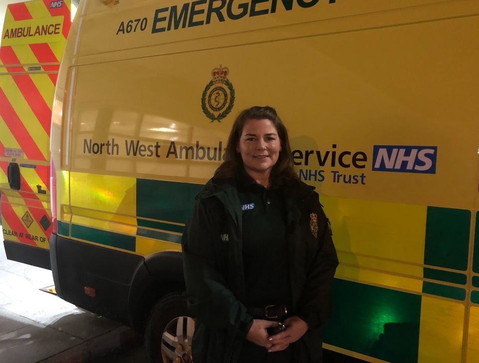 Emergency medical technician Caroline Lea