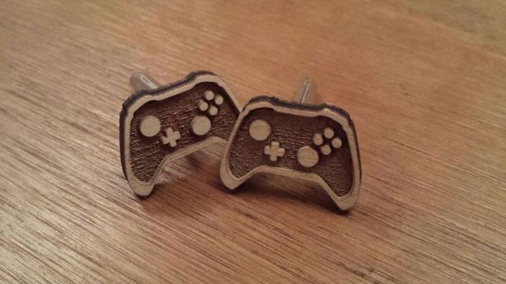 Video Game Controller Style Cufflinks, Little Extras LR, Etsy, £12.99 