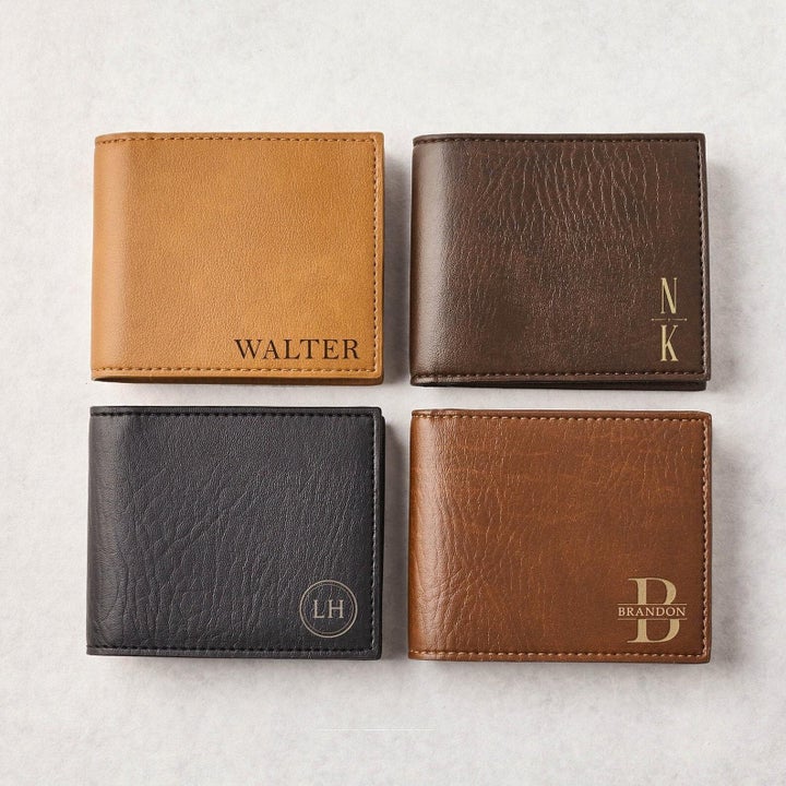 <a href="https://fave.co/38MSh0X" target="_blank" rel="noopener noreferrer">Engraved Leather Wallet For Men, Etsy,</a> £23.46 