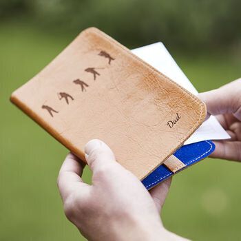 Personalised Leather Golf Scorecard Holder, Stabo, Not On The High Street, £25 