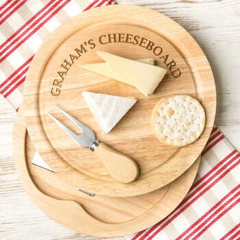 Personalised Premium Quality Cheese Board Set, Not On The High Street, £34 