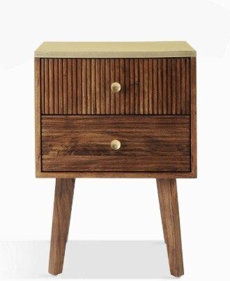 Padma 2 Drawer Bedside Table, John Lewis, £199