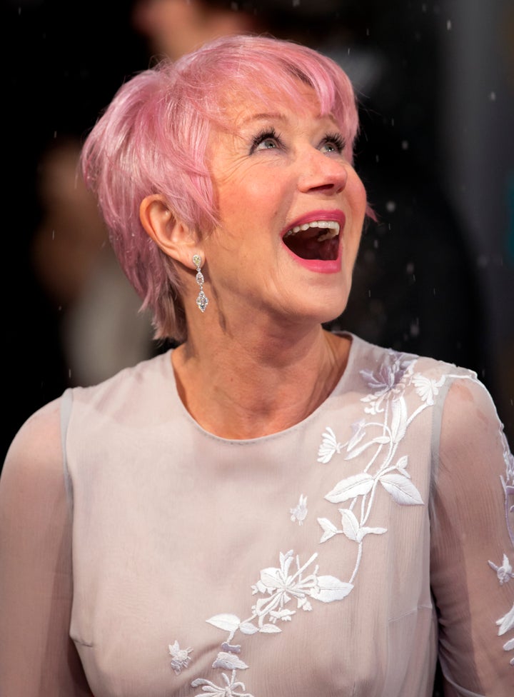 Helen Mirren at the BAFTAs in London on Feb. 10, 2013.&nbsp;