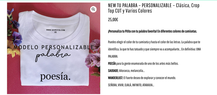 Colección palabra de Soypitita.