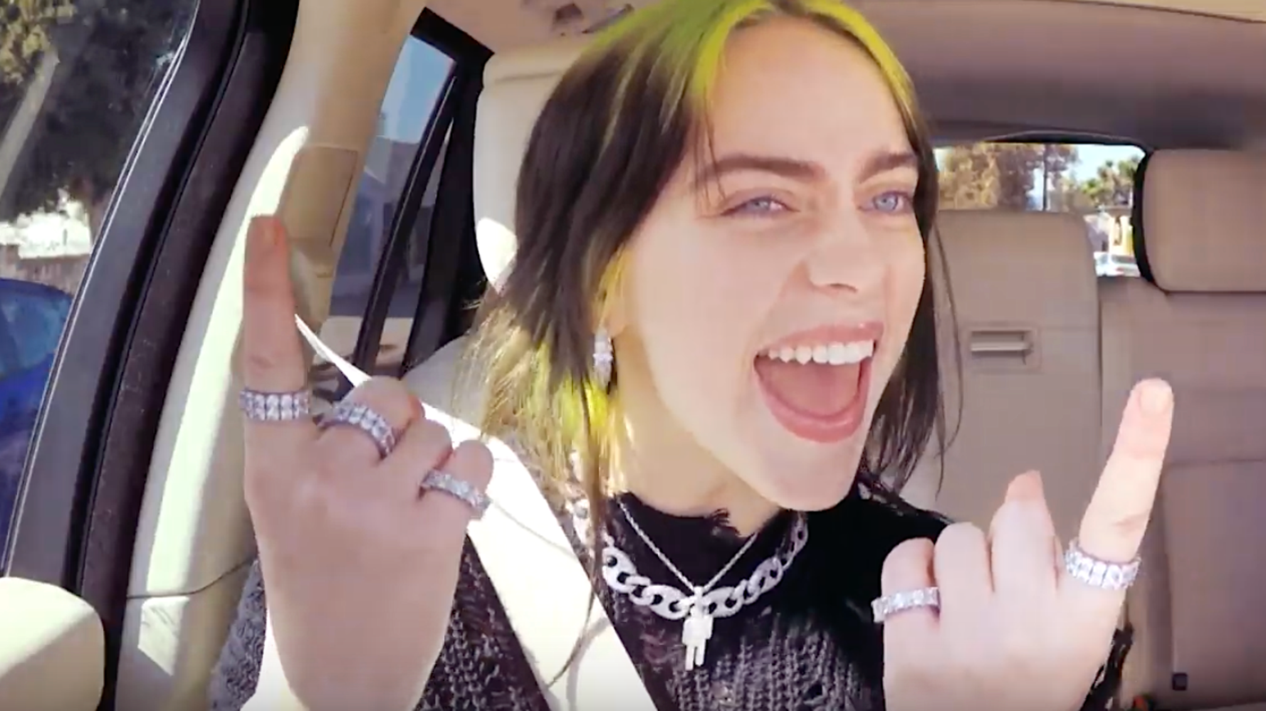 Billie Eilish Takes Carpool Karaoke To A New Level With James Corden