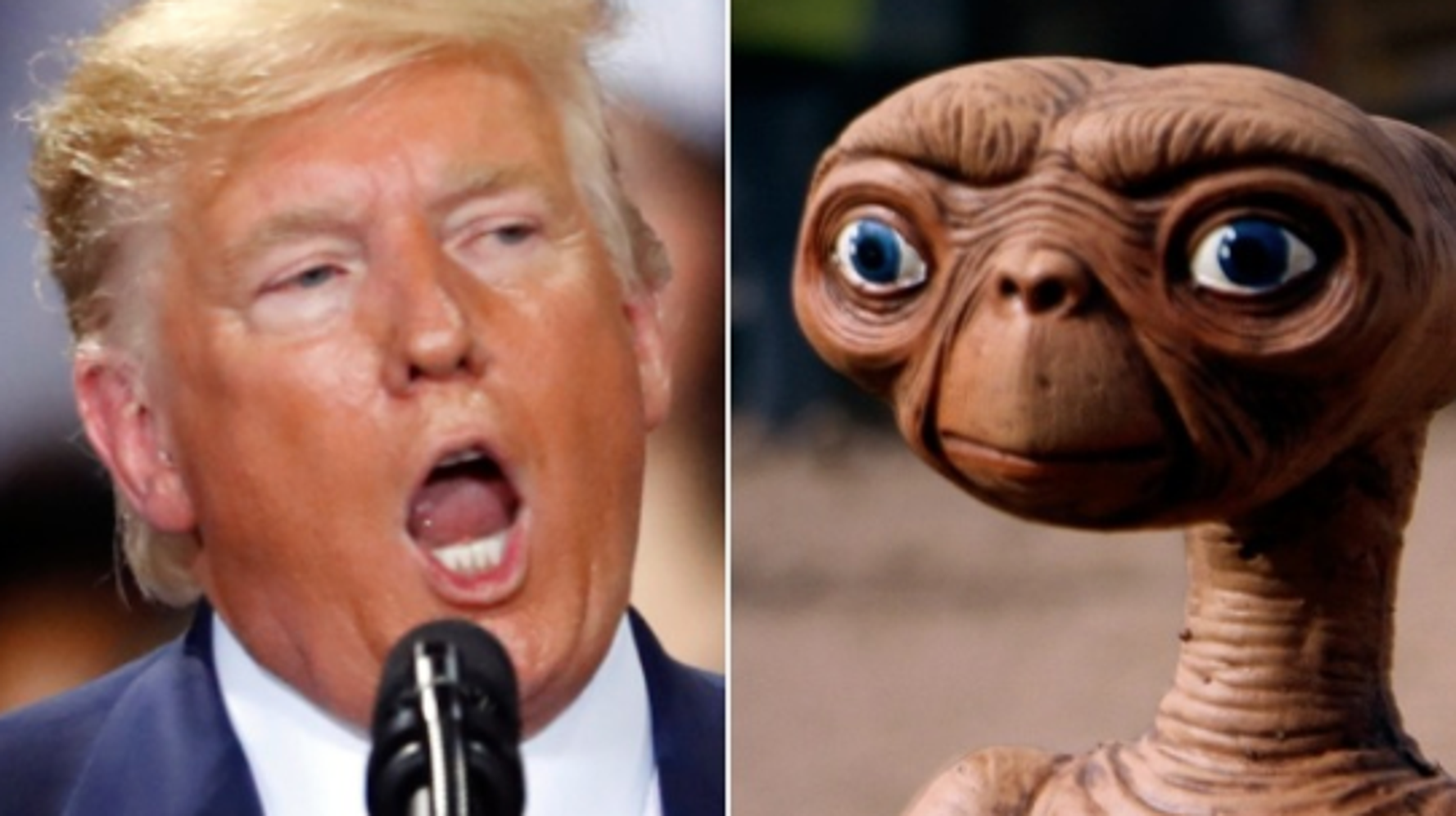 Trump Accidentally Attacked E T And Became A Hilarious Alien Meme
