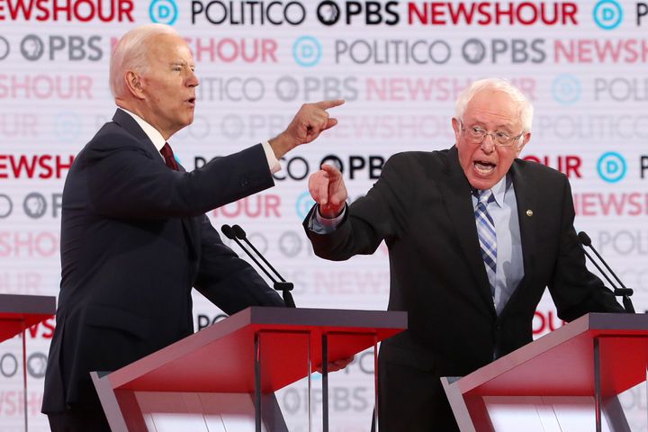 At Thursday's Democratic debate, Vice President Joe Biden and Sen. Bernie Sanders (I-Vt.) went another round of arguments ove