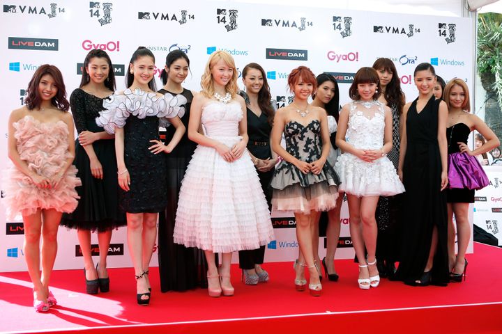 E-girlsのメンバー（2014年6月、EPA=時事）