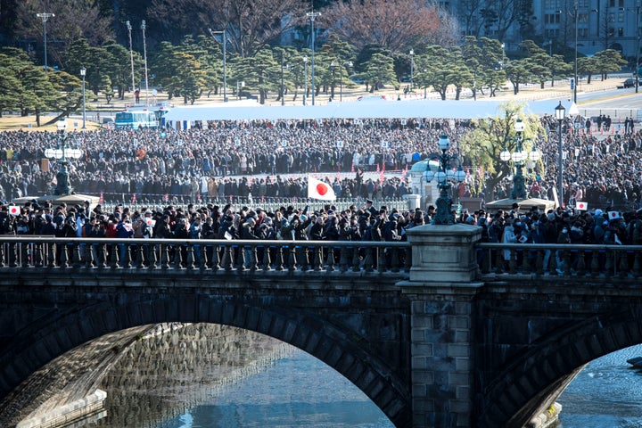 新年一般参賀の二重橋