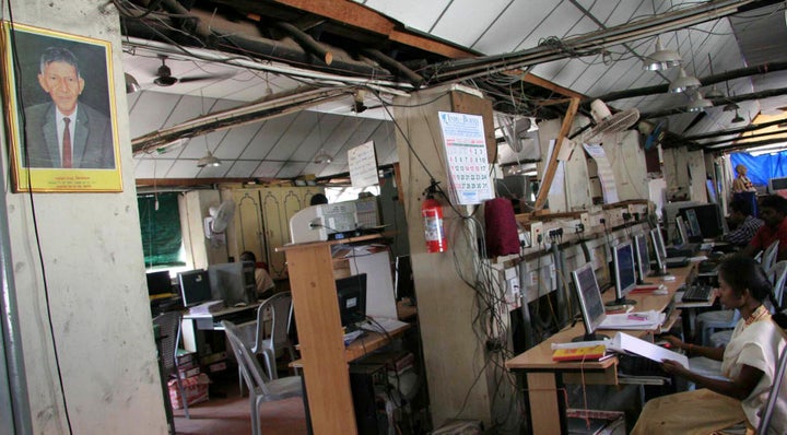 A vocational training centre for Tamil refugees at Egmore, Chennai.