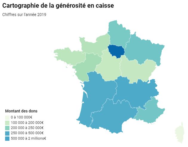 Micro-dons en France en 2019 (Chiffres collectés à fin octobre