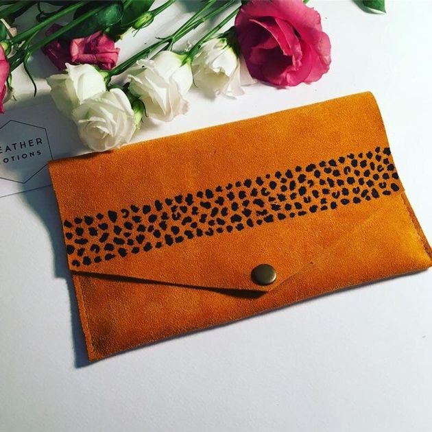 Large Suede Pouch Wallet, Etsy, £15  