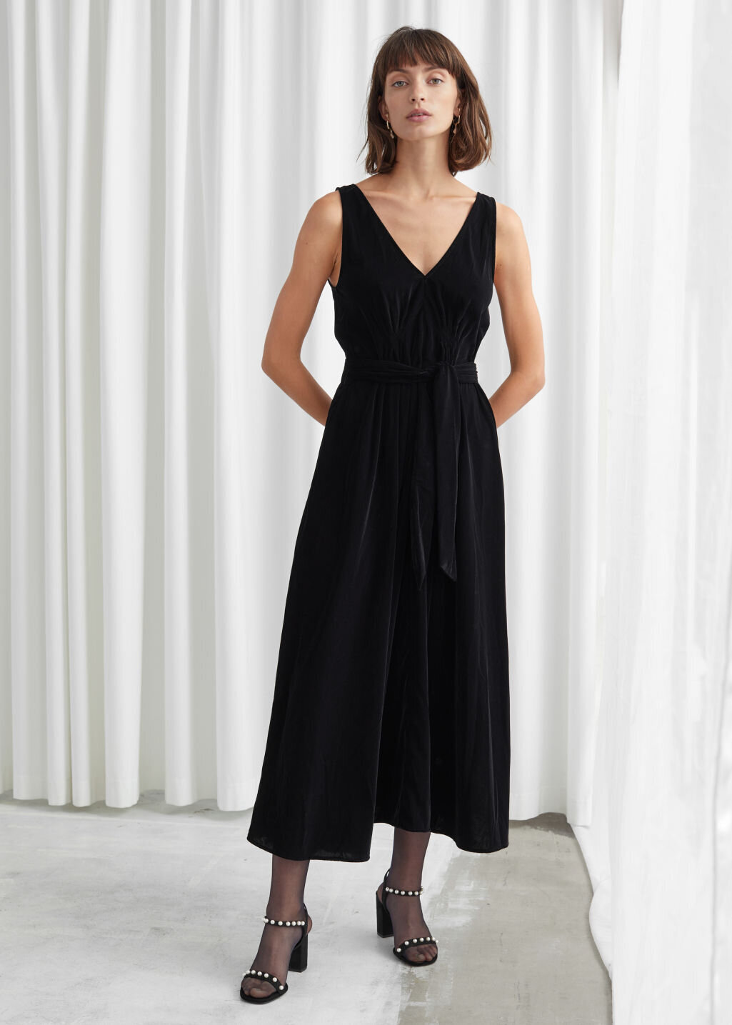 turtleneck jacquard dress other stories