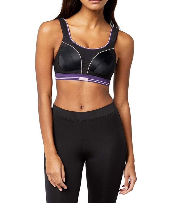 Shock Absorber Ultimate Run Bra-Black/Purple-30A, Amazon, £21.99