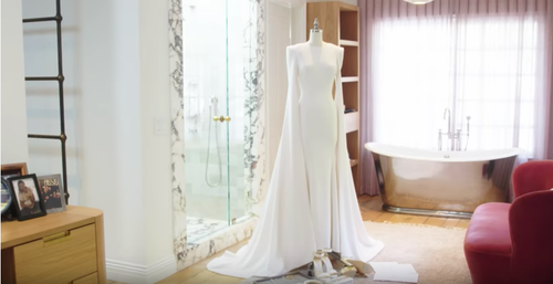 hilary duff wedding dress designer Hilary Duff Wears an Elegant Jenny Packham Design to Wed Matthew Koma at Home in L.A