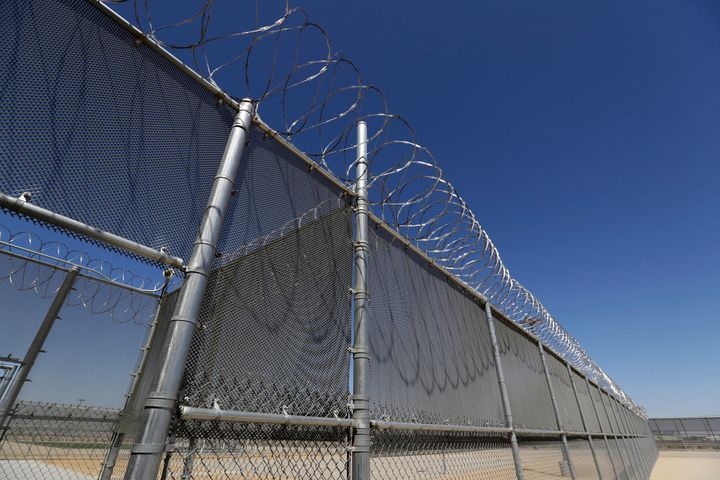 This photo shows the Adelanto U.S. Immigration and Enforcement Processing Center operated by GEO Group, Inc. (GEO) a Florida-based company specializing in privatized corrections in Adelanto, Calif. 
