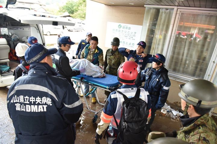 台風19号で被災した長野県での支援活動＝シビックフォース提供