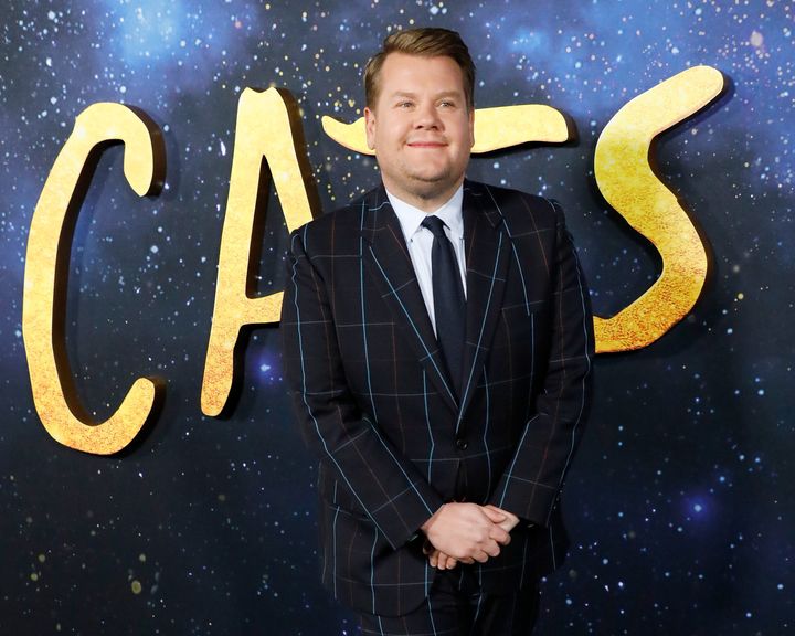 James Corden attends the world premiere of Cats in New York.