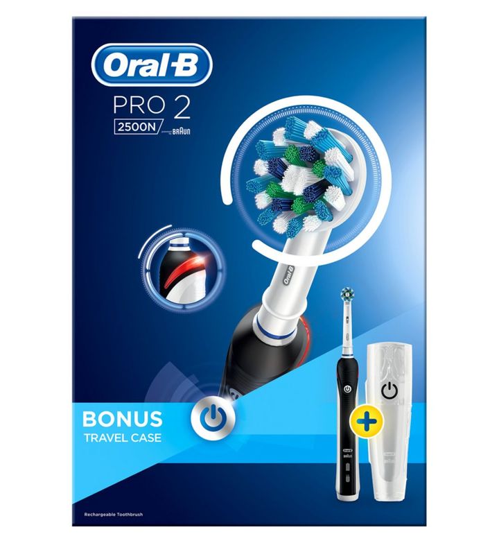Oral-B Pro 2500 Rechargeable Electric Toothbrush black, was £40, now £20 