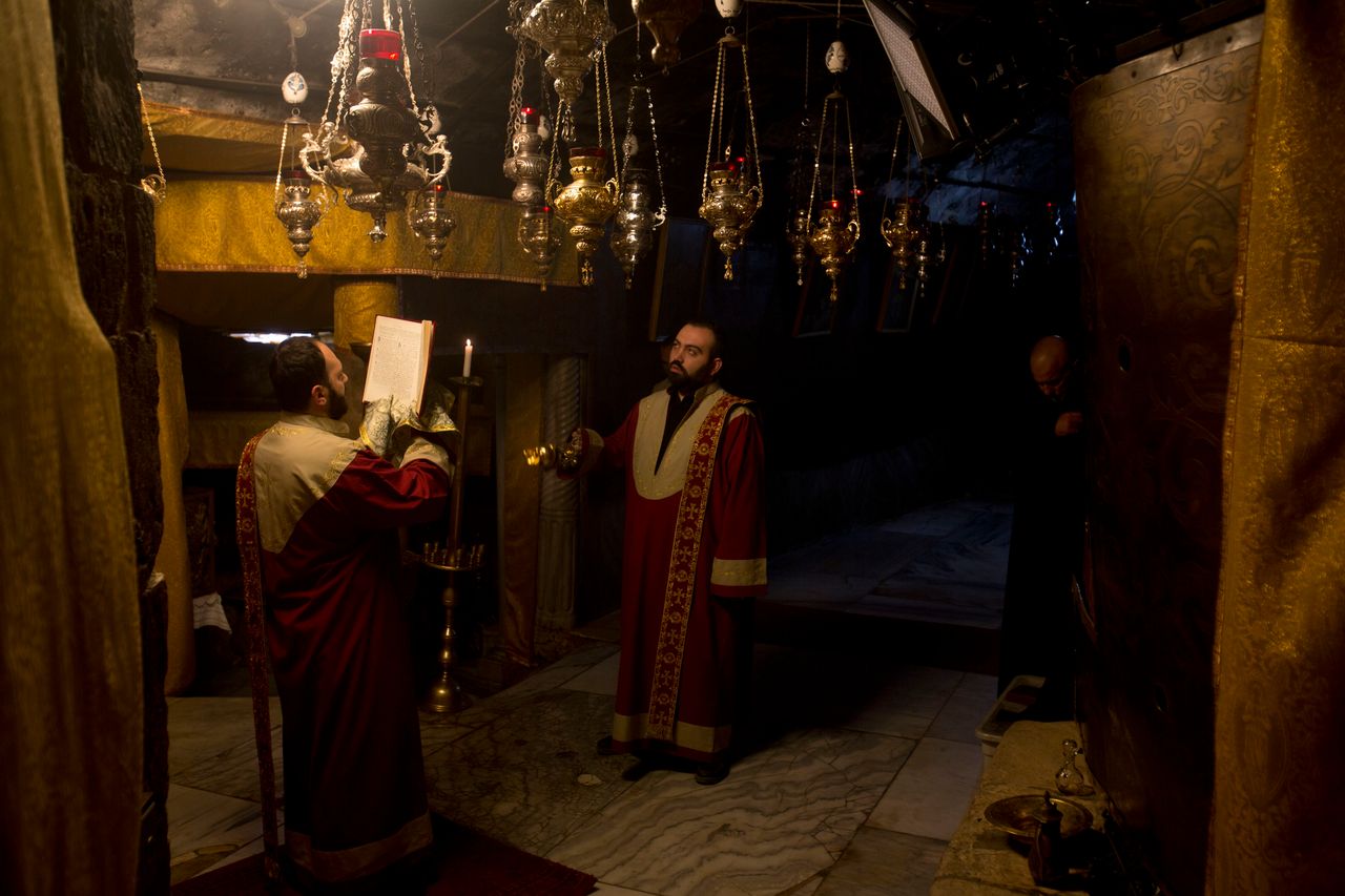 Ναός της Γεννήσεως, Βηθλεέμ, Δυτική Όχθη, 24 Δεκεμβρίου