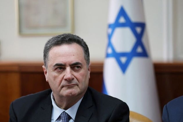 FILE PHOTO: Israel's acting foreign minister Israel Katz, who also serves as intelligence and transport minister,  attends the weekly cabinet meeting in Jerusalem