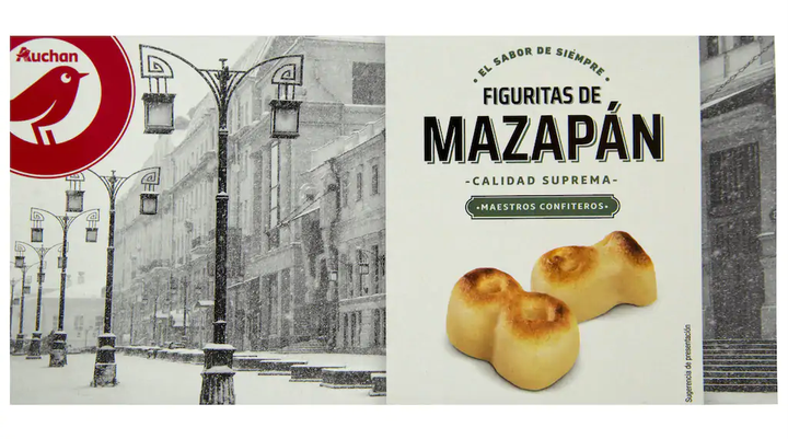 Figuritas de mazapán de Alcampo.