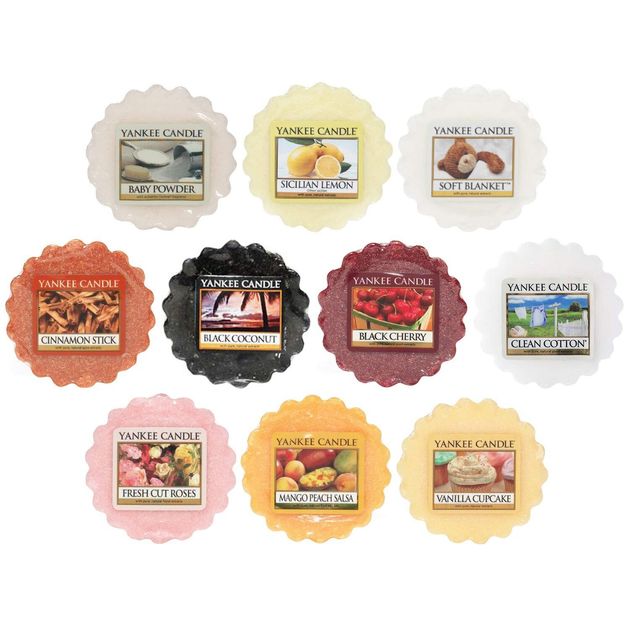 Yankee Candle Wax Melts Value Bundle, Mixed Popular Fragrances, Set of 10, was £17.90, now £10.99  