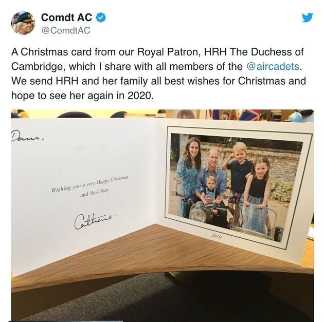 The leaked Cambridge Christmas card of 2019.