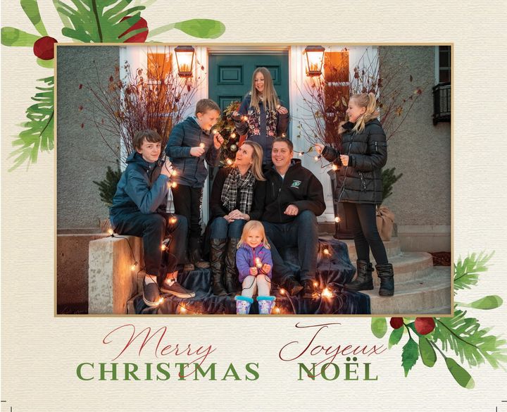 The front of Conservative leader Andrew Scheer's Christmas card.