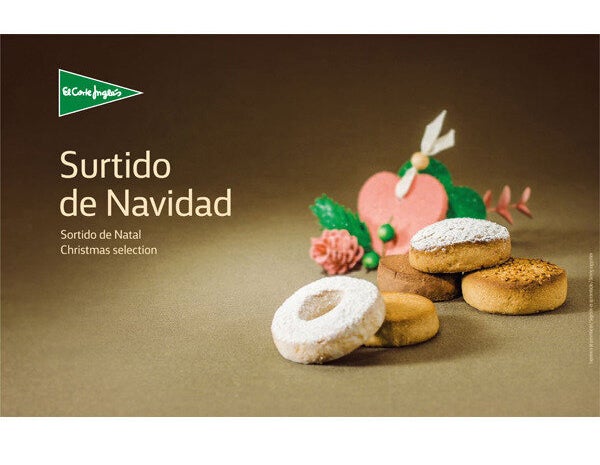 Surtido de Navidad (caja de polvorones y mantecados) de El Corte Inglés.