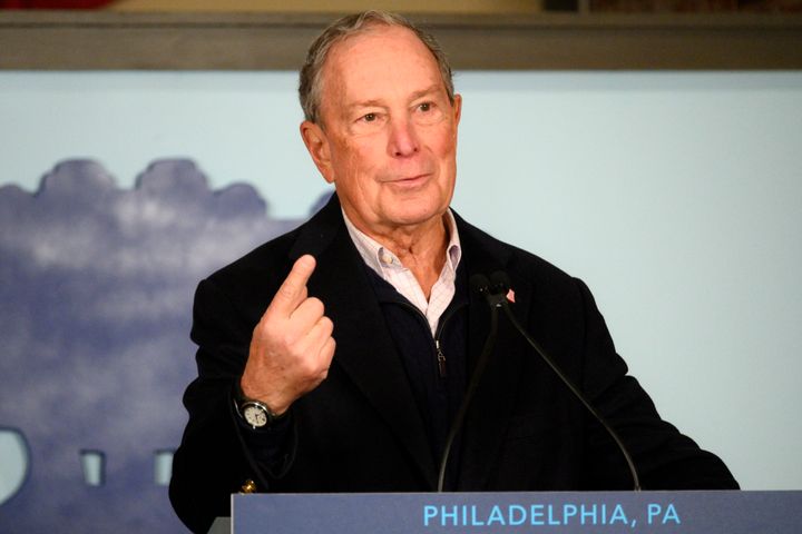 Mike Bloomberg opens a campaign office in Philadelphia on Dec. 21, 2019. The billionaire has sometimes struggled to separate his business interests from his White House bid.