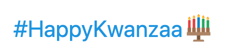 Twitter used an incorrect Kinara — the candleholder used during Kwanzaa — with five candles instead of seven.