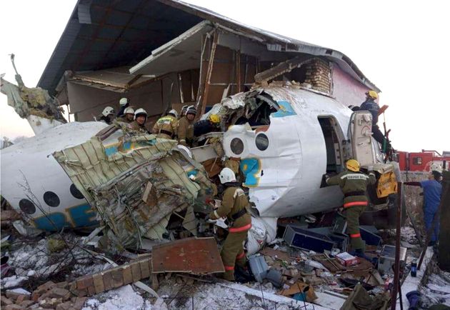 Kazakhstan Plane Crashes Shortly After Takeoff Killing At Least 15 People