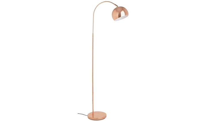 Argos Home Curva Floor Lamp - Copper