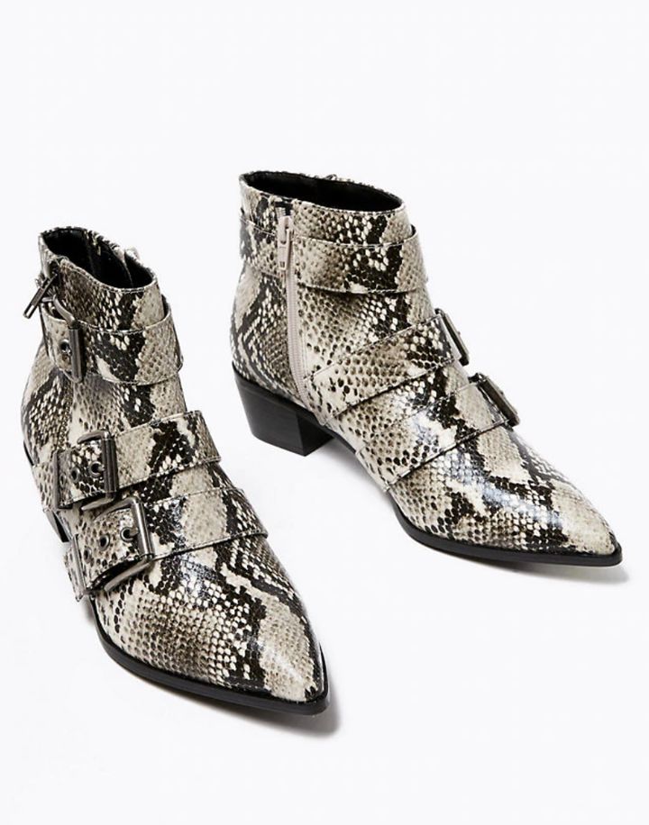 Marks and spencer snakeskin on sale boots