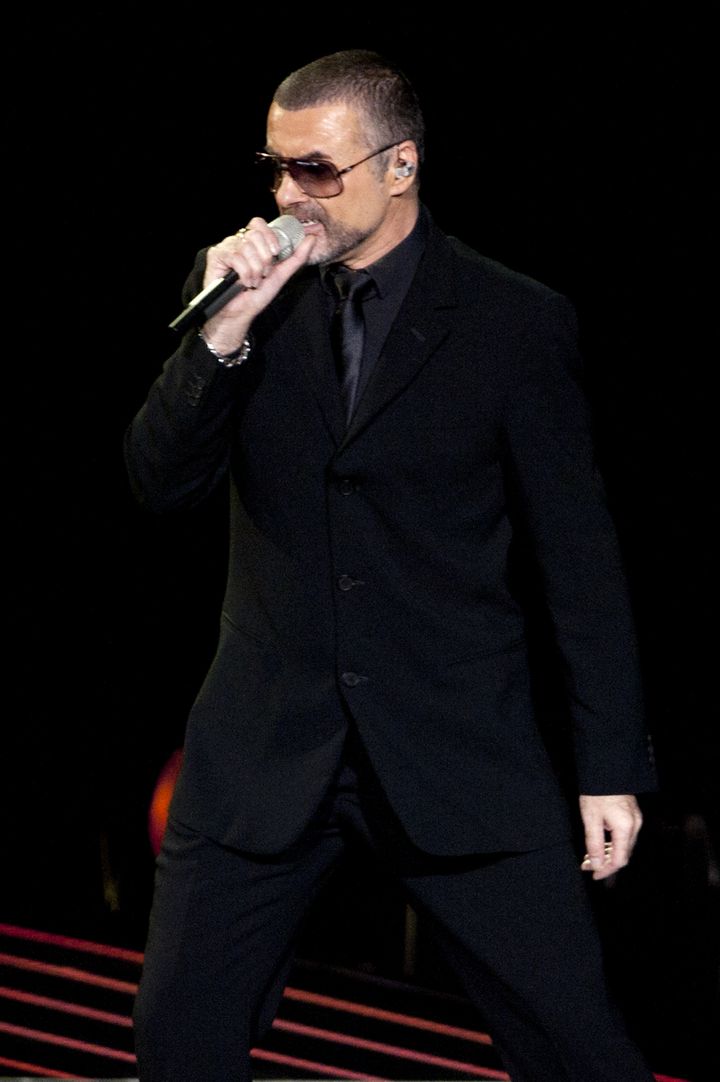 George Michael performing in 2011