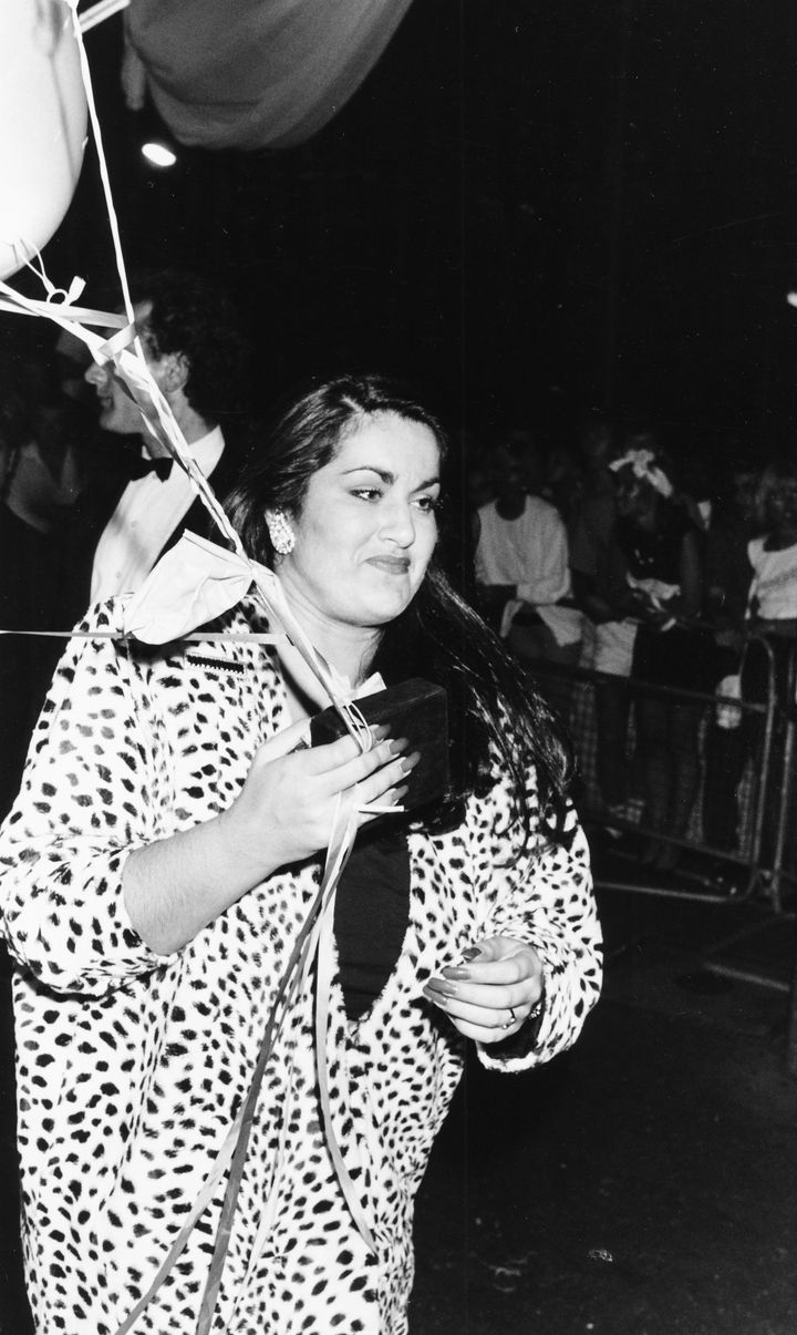 Melanie Panayiotou pictured at a party held in her brother's honour in 1986