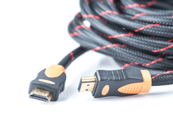 hdmi cable isolated on white background