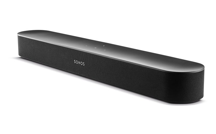 A Sonos Beam soundbar.