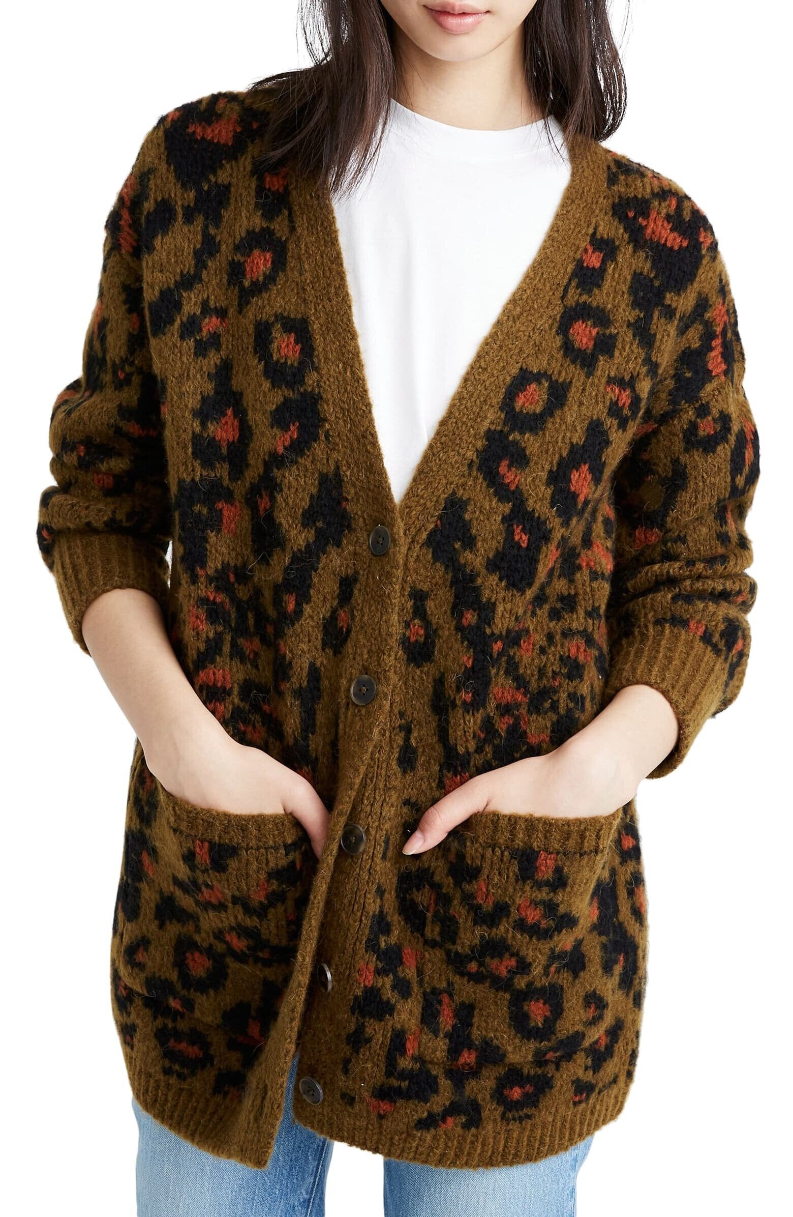 leopard cardigan nordstrom