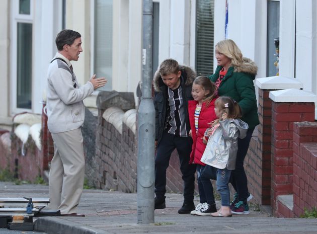 Stacey with Harri, Meagan and Caitlin (and Uncle Bryn, obviously)